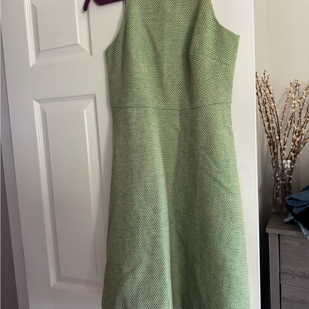 Banana Republic Textured Green Midi Dress